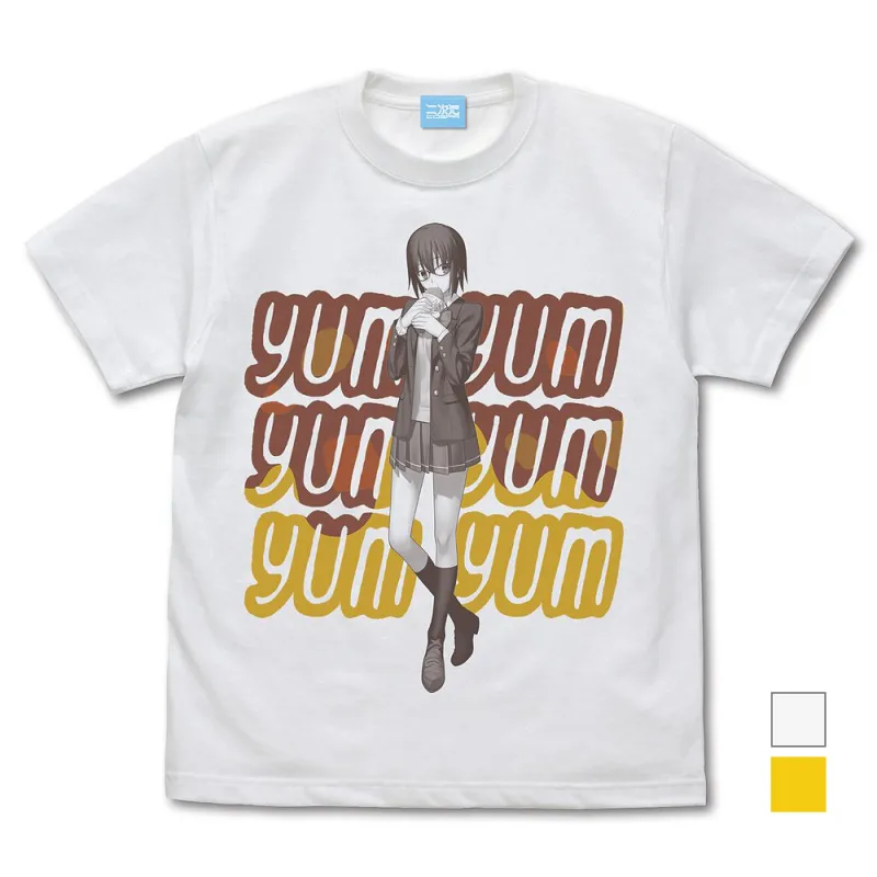 シエルのカレーパンもぐもぐ Tシャツ/WHITE-M