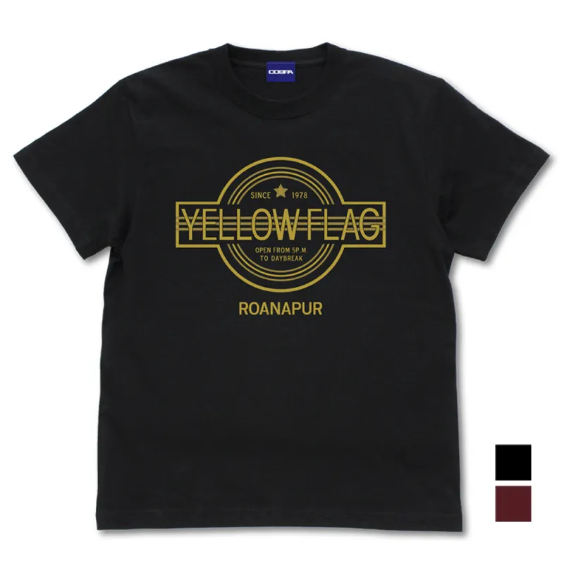 イエローフラッグ Tシャツ/BLACK-L