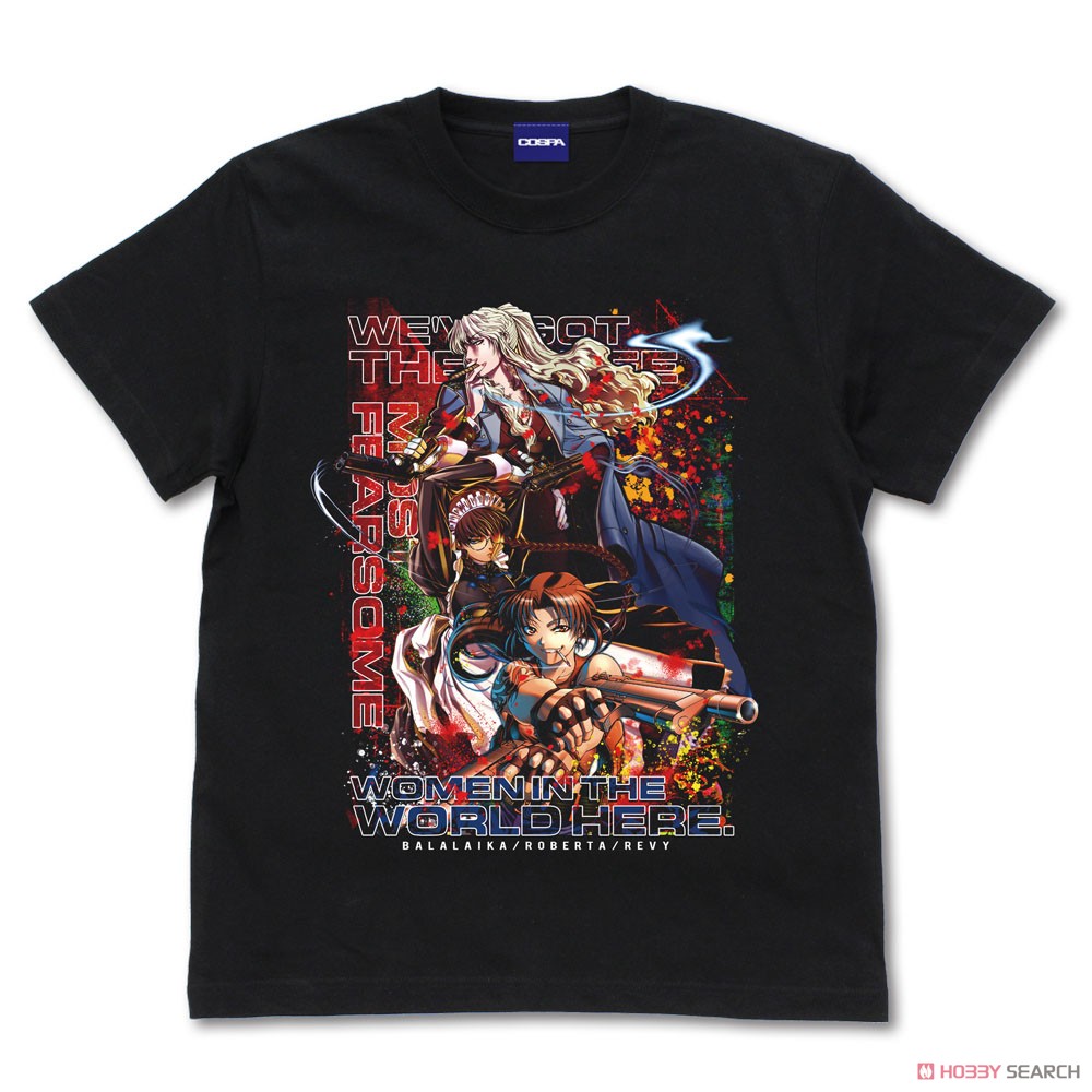 地球で一番おっかない女の上位三人のフルカラーTシャツ/BLACK-XL 2