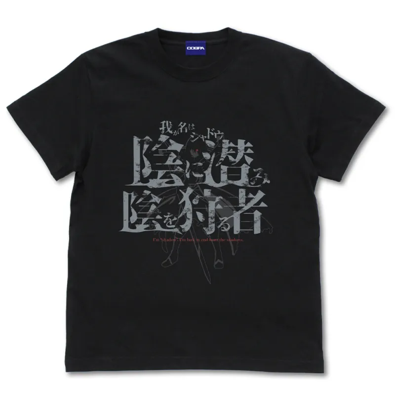 シャドウ Tシャツ/BLACK-S