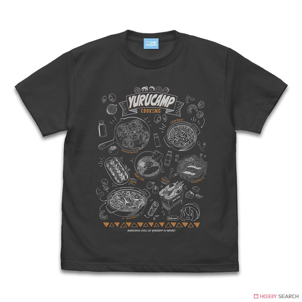 キャンプグルメ Tシャツ/SUMI-L 2