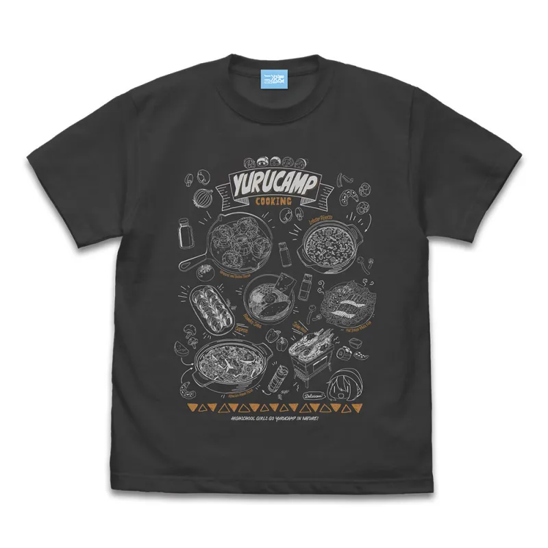 キャンプグルメ Tシャツ/SUMI-XL