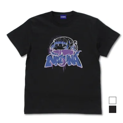 ナズナ ペイントアート Tシャツ/BLACK-L