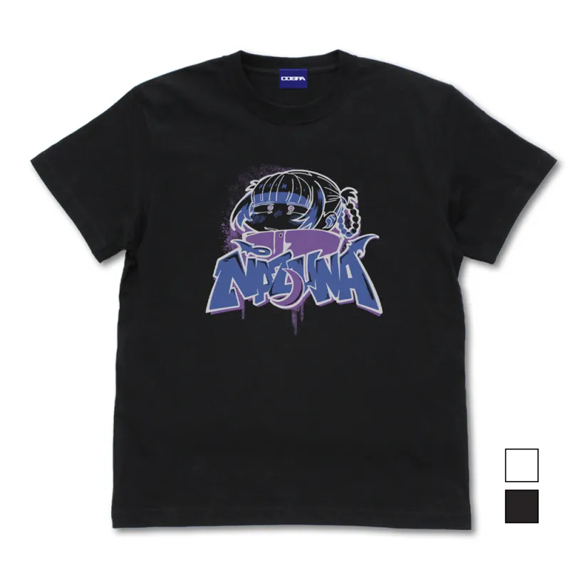 ナズナ ペイントアート Tシャツ/BLACK-XL
