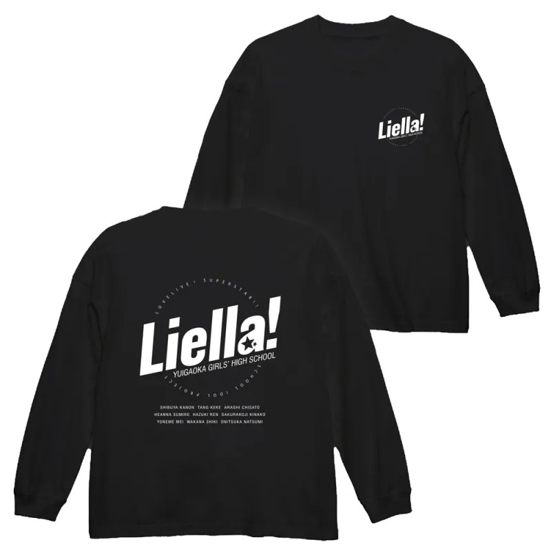 Liella! ビッグシルエット ロングスリーブTシャツ/BLACK-XL