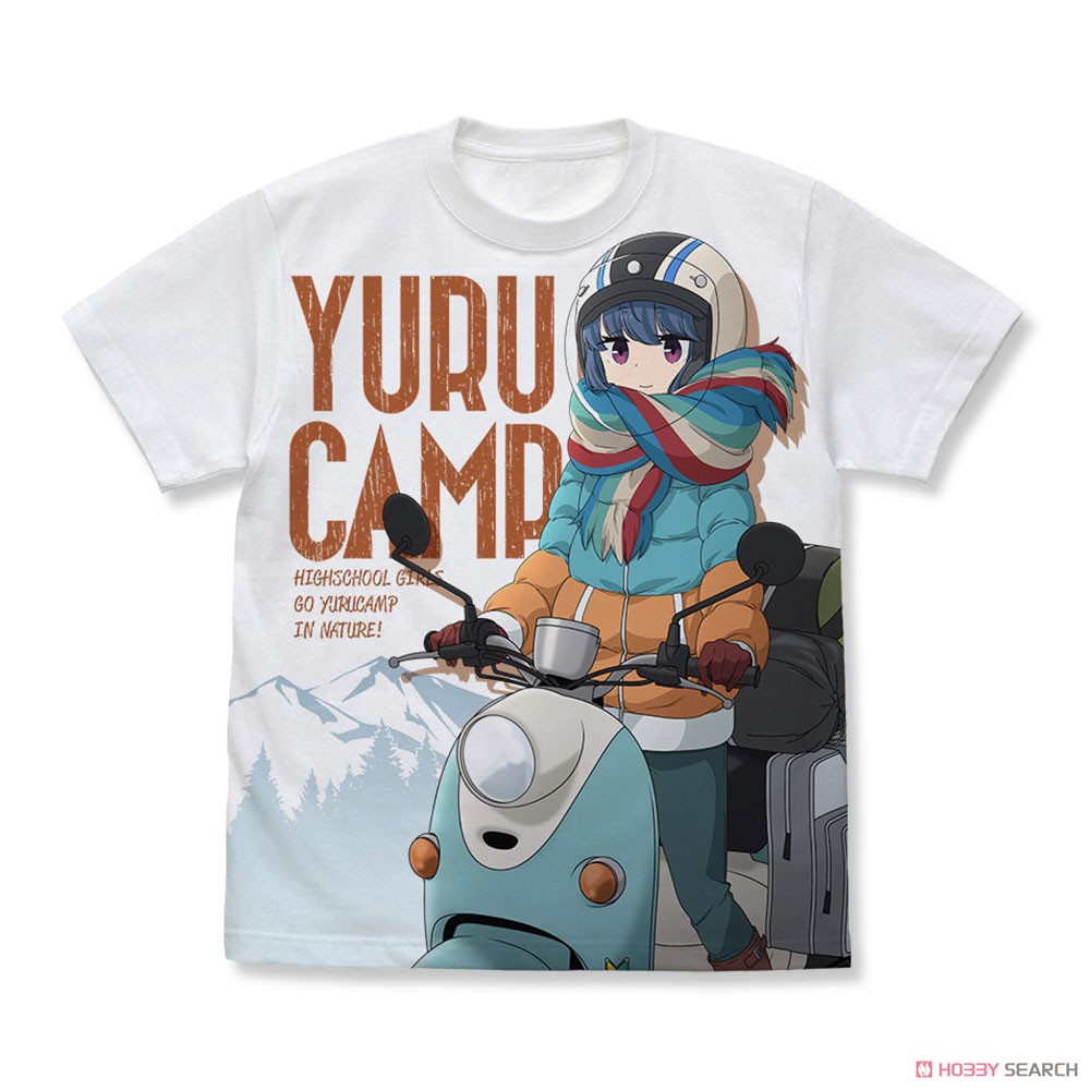 志摩リンとスクーター フルグラフィックTシャツ/WHITE-L 2