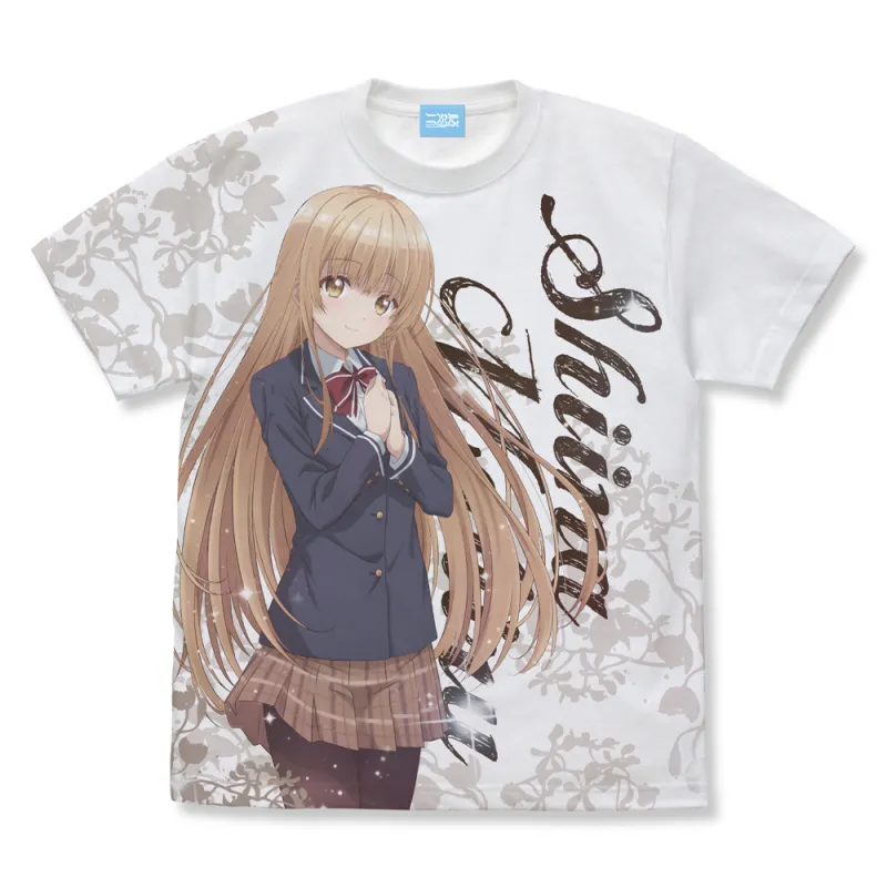 椎名真昼 フルグラフィックTシャツ/WHITE-S