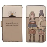 ゆるキャン△ なでしこ&リン 手帳型スマホケース148 1