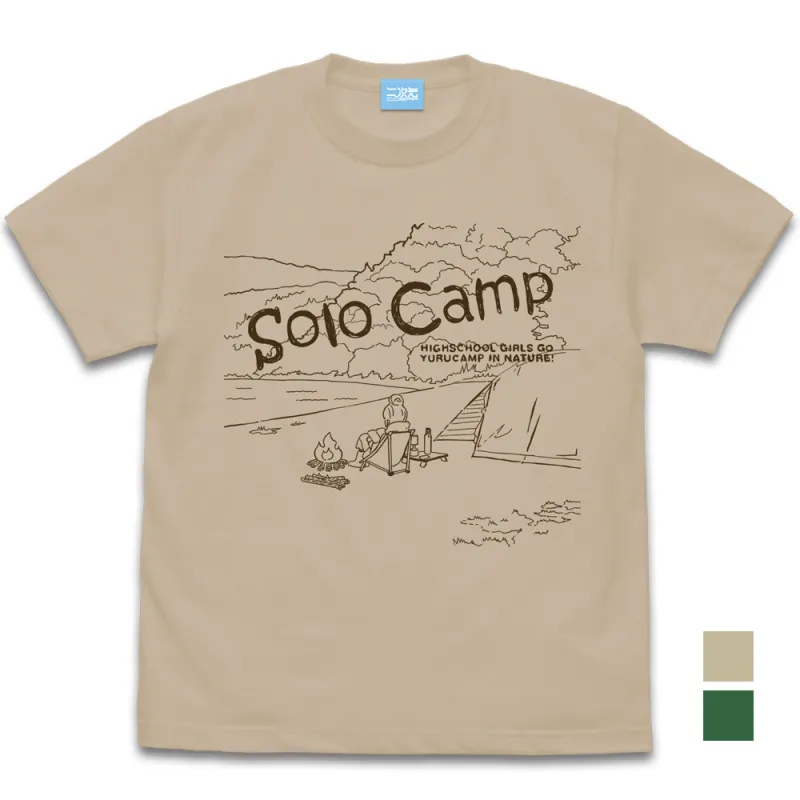 リンのソロキャンプ Tシャツ/LIGHT BEIGE-L