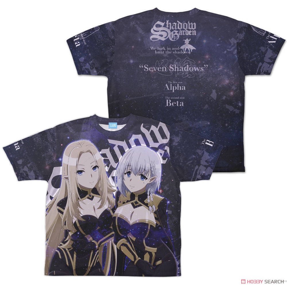 アルファ&ベータ 両面フルグラフィックTシャツ/XL