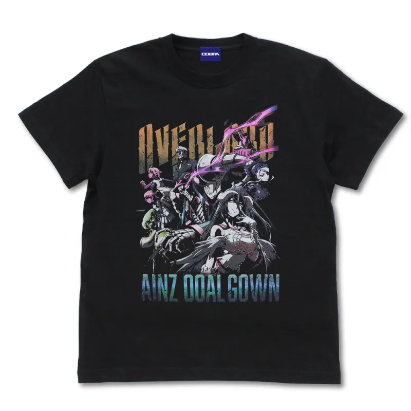 オーバーロード フルカラーTシャツ/BLACK-XL