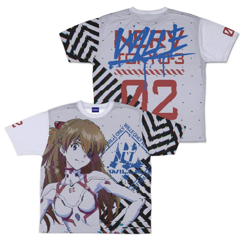 式波・アスカ・ラングレー 両面フルグラフィックTシャツ WILLE Ver./S