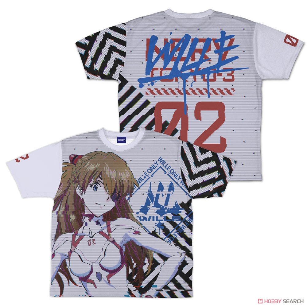 式波・アスカ・ラングレー 両面フルグラフィックTシャツ WILLE Ver./XL 2