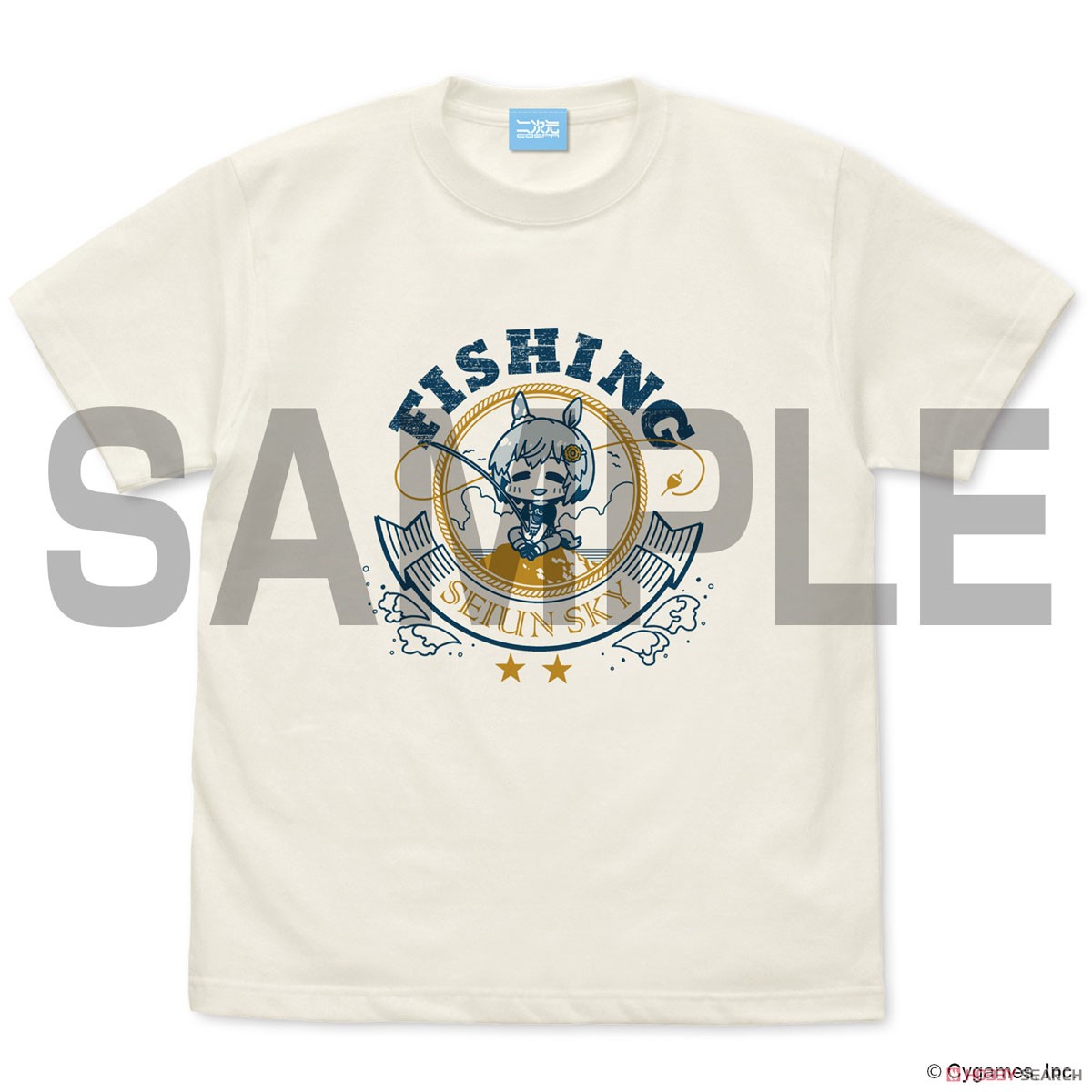 セイウンスカイの釣り好きTシャツ/VANILLA WHITE-M 2