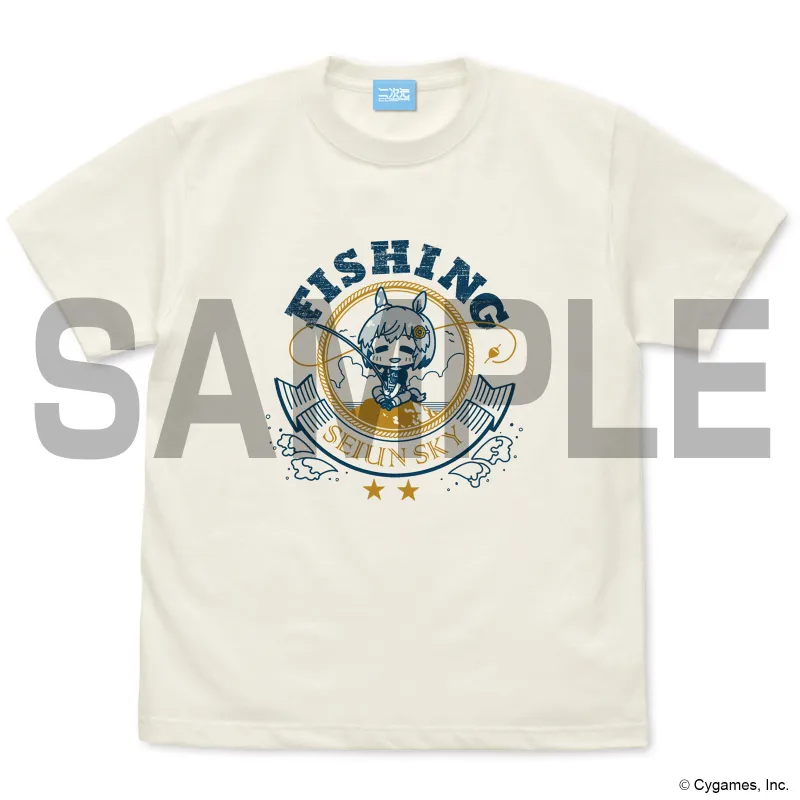 セイウンスカイの釣り好きTシャツ/VANILLA WHITE-L