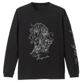 ヴァイオレット イラストアート ロングスリーブTシャツ/BLACK-L 1