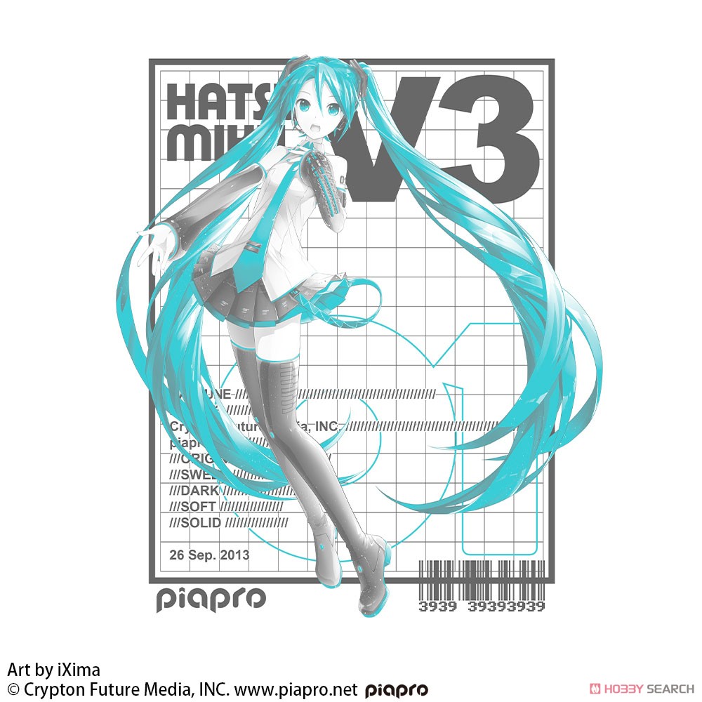 初音ミク V3 Tシャツ Ver.3.0/WHITE-S 3