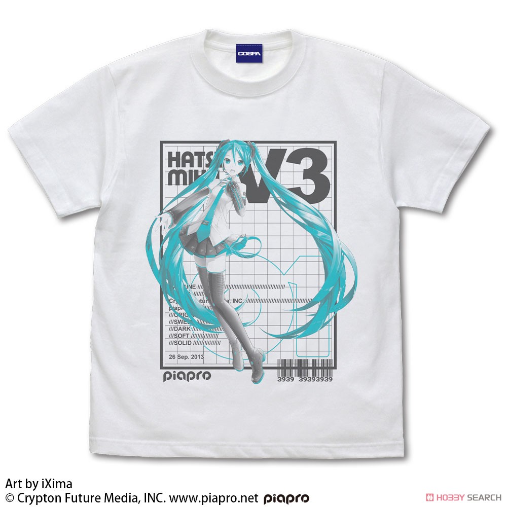初音ミク V3 Tシャツ Ver.3.0/WHITE-L 2