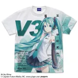 初音ミク V3 フルグラフィックTシャツ Ver.3.0/WHITE-L 1