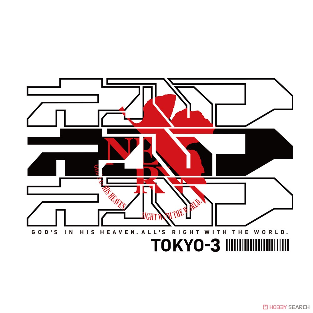 ネルフサイバーロゴ Tシャツ/WHITE-L 3
