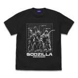 歴代ゴジラ身長比較表 Tシャツ/SUMI-M 1