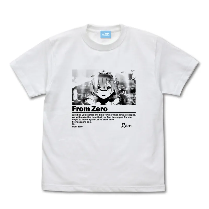 ゼロから グラフィック Tシャツ/WHITE-S