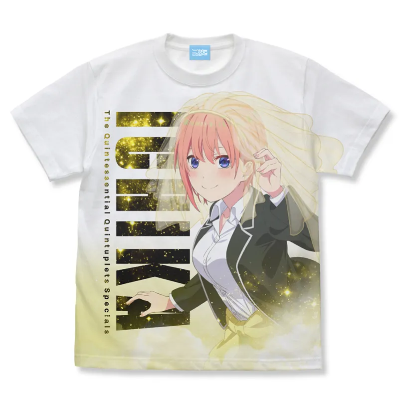 中野一花 フルグラフィックTシャツ/WHITE-S