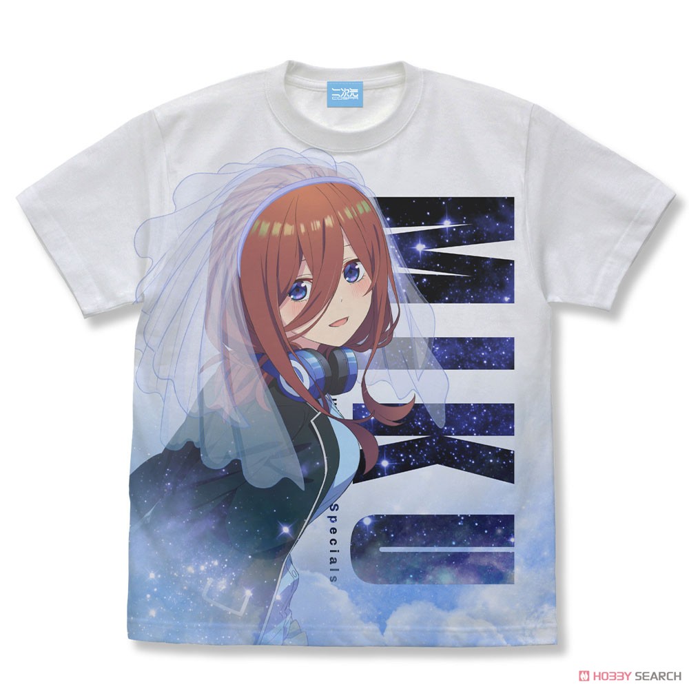 中野三玖 フルグラフィックTシャツ/WHITE-L 2