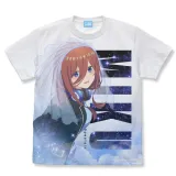 中野三玖 フルグラフィックTシャツ/WHITE-XL 1