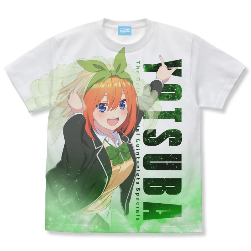 中野四葉 フルグラフィックTシャツ/WHITE-M