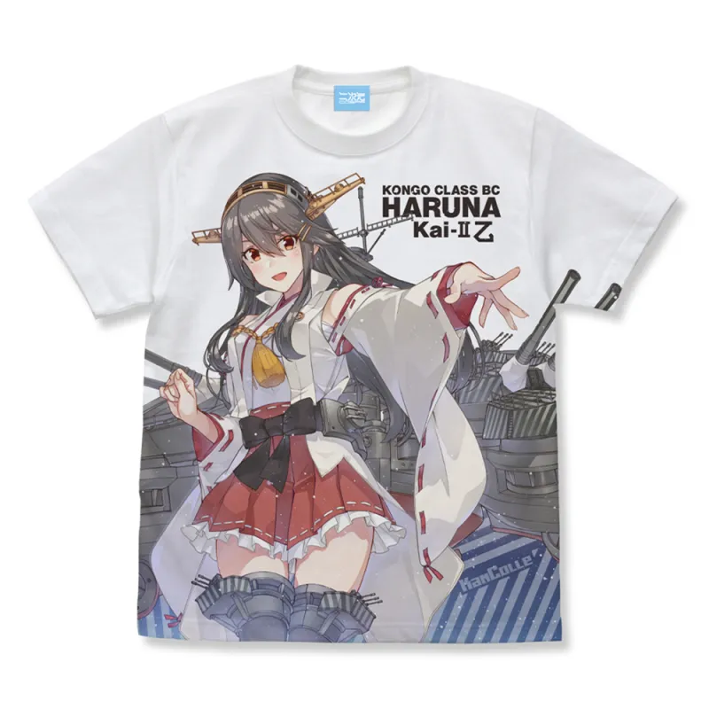 榛名改二乙 フルグラフィックTシャツ/WHITE-S