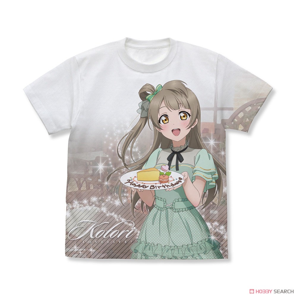描き下ろし 南 ことり フルグラフィックTシャツ パーティードレス Ver./WHITE-S 2
