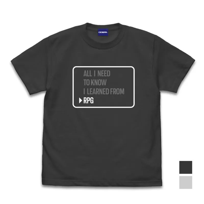 大事なことはぜんぶRPGが教えてくれた Tシャツ/SUMI-L
