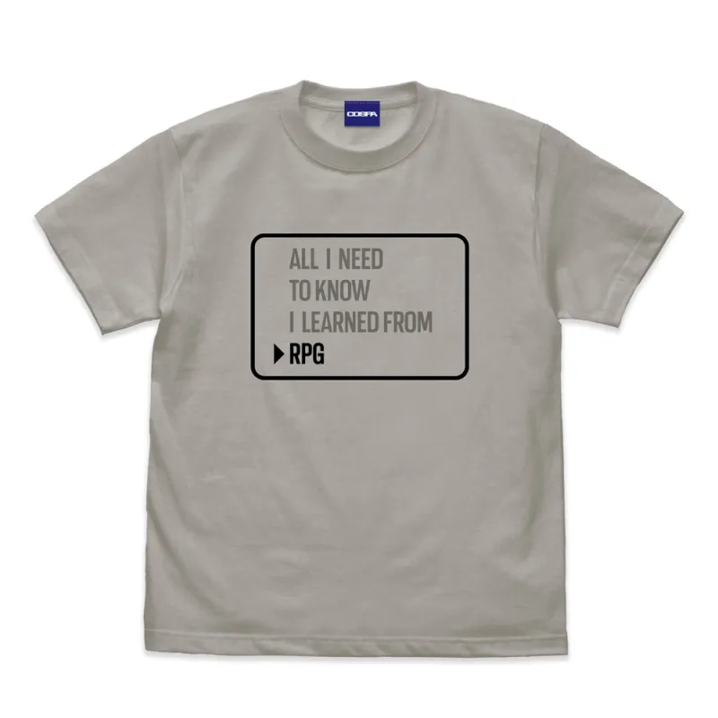 大事なことはぜんぶRPGが教えてくれた Tシャツ/LIGHT GRAY-L