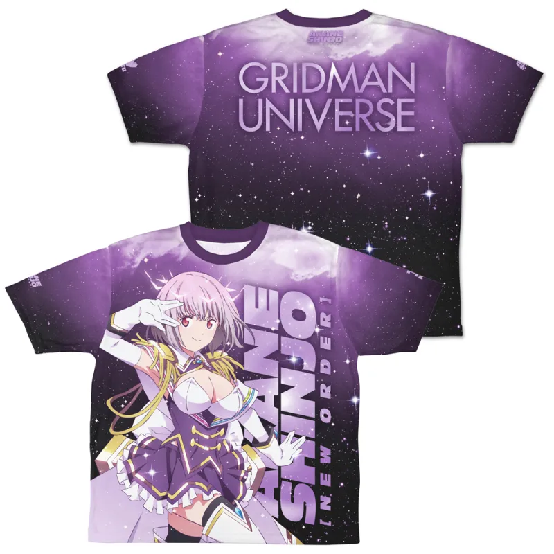 描き下ろし 新条アカネ(ニューオーダー) 両面フルグラフィックTシャツ/M