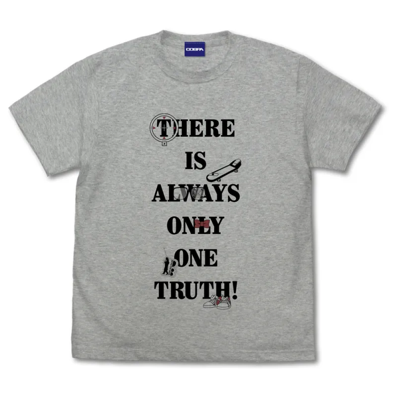 真実はいつも一つメッセージ Tシャツ Ver.2.0/MIX GRAY-M