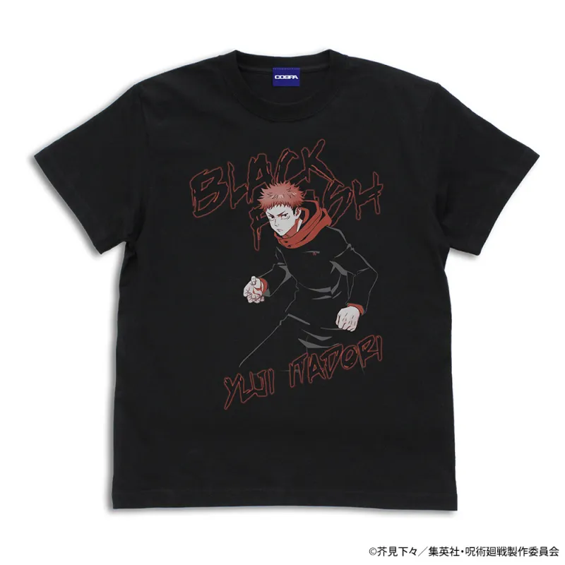 虎杖 悠仁 ｢黒閃｣ Tシャツ/BLACK-M