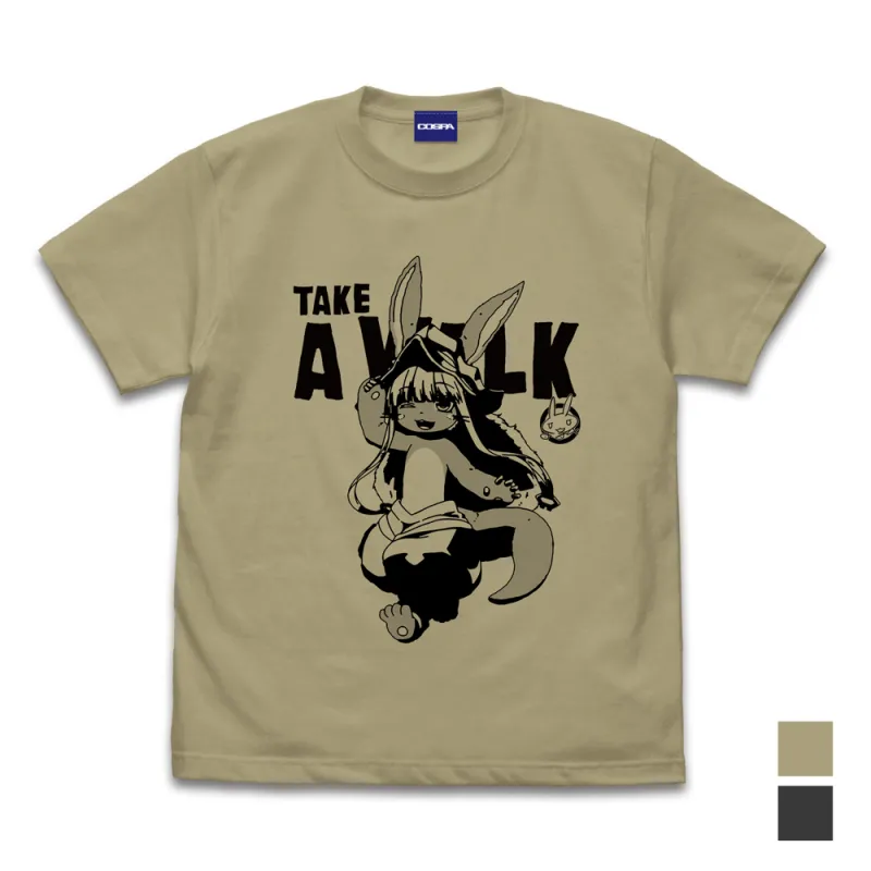 描き下ろし ナナチ ワクワク Tシャツ/SAND KHAKI-M