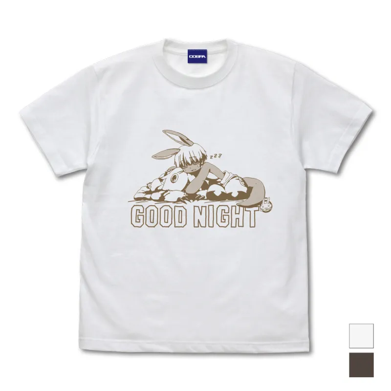 描き下ろし ナナチ スヤスヤ Tシャツ/WHITE-S
