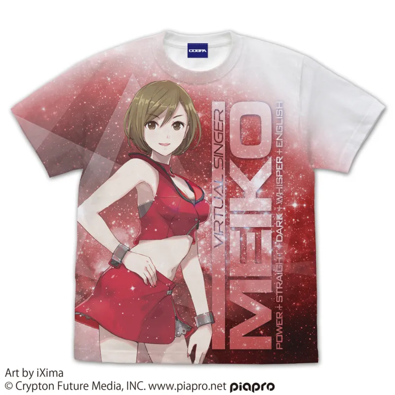 MEIKO フルグラフィックTシャツ/WHITE-S
