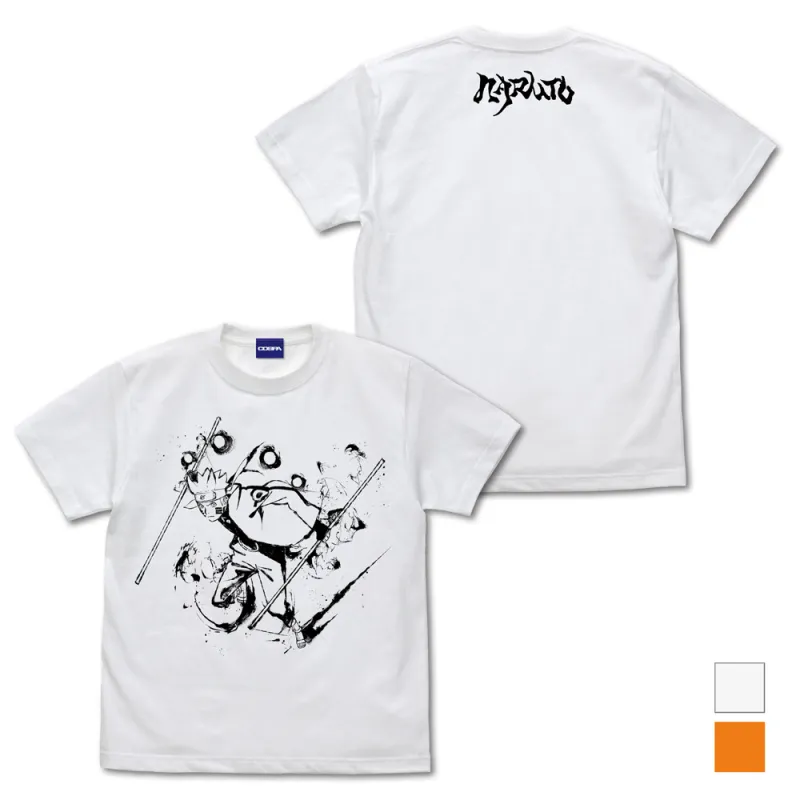 ナルト Tシャツ 墨絵Ver./WHITE-S