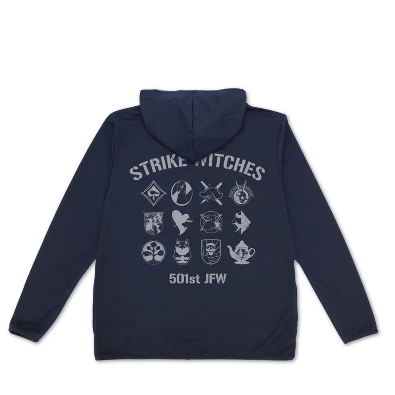 ストライクウィッチーズ パーソナルマーク 薄手ドライパーカー/NAVY-XL