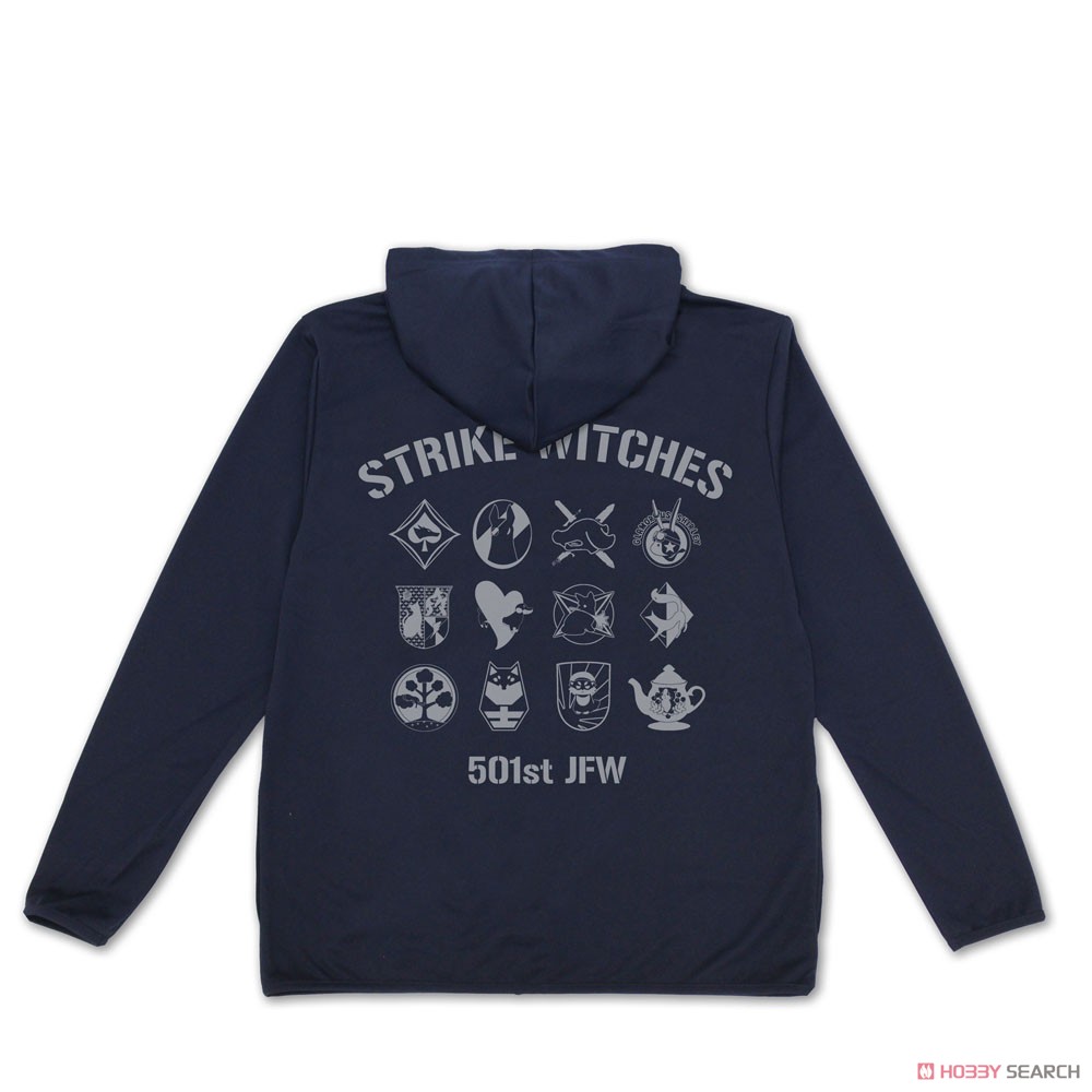 ストライクウィッチーズ パーソナルマーク 薄手ドライパーカー/NAVY-XXL 2