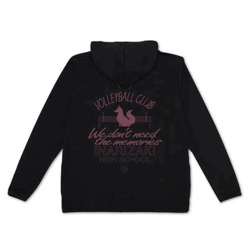 稲荷崎高校バレーボール部 薄手ドライパーカー/BLACK-M
