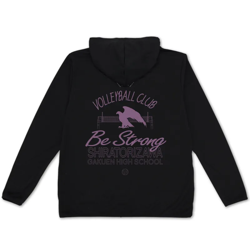 白鳥沢学園高校バレーボール部 薄手ドライパーカー/BLACK-M