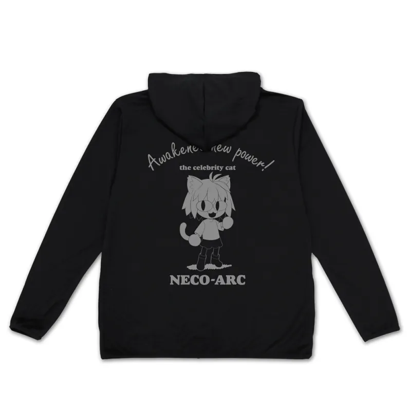 ネコアルク 薄手ドライパーカー/BLACK-XL