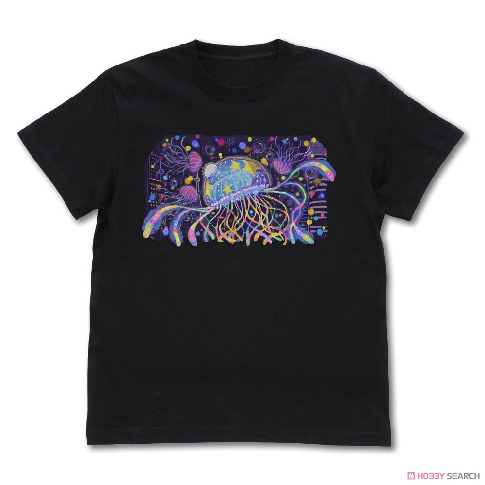 まひるの壁画 フルカラーTシャツ/BLACK-M 2