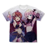 シャドウミストレス優子&ダークネスピーチ フルグラフィックTシャツ/WHITE-L 1