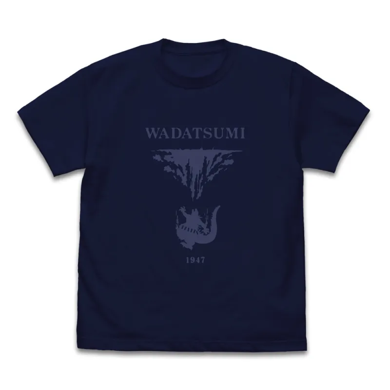 海底に沈みゆくゴジラ Tシャツ/NAVY-S