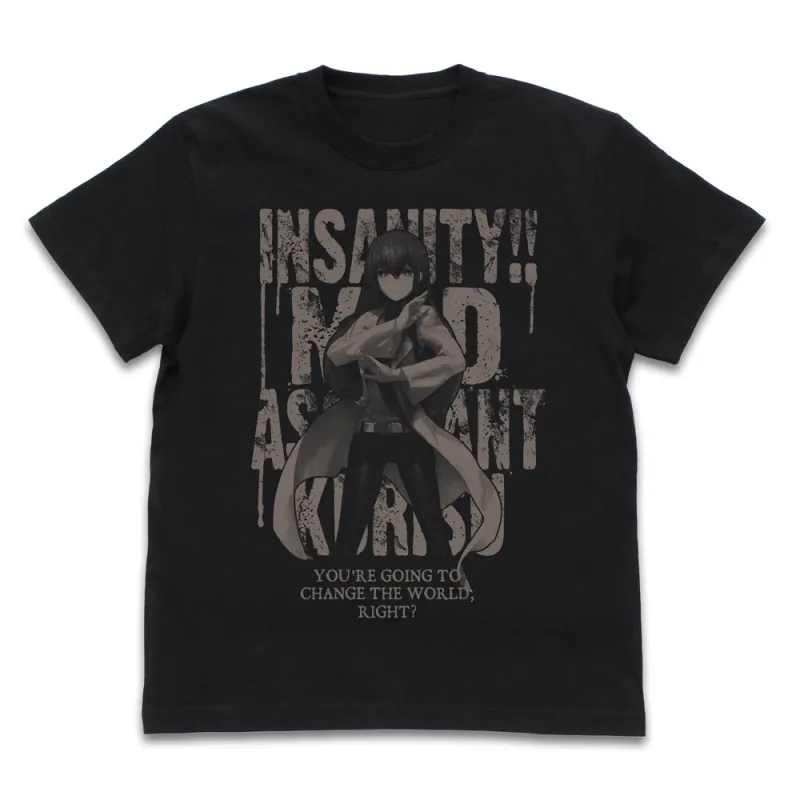 鳳凰院紅莉栖 Tシャツ/BLACK-L